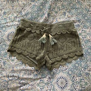 Crochet shorts by Surf Gypsy